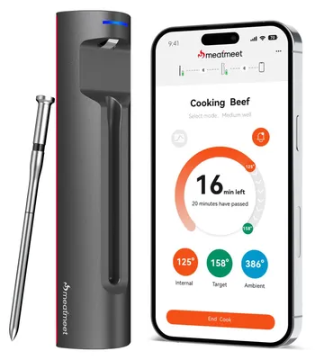 Fleischthermometer, Bluetooth 5.4, 6 Sensoren, Pro 2026
