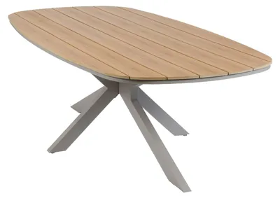 Produktbild von Ovaler Gartentisch Cadiz | 240 x 115 cm | Tecon Teak | Camel