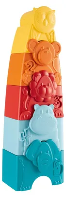 Produktbild von Chicco Eco+ Animal Tower stapelbarer Turm aus recyceltem Kunststoff