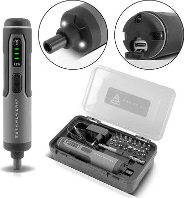 Obrázek produktu pro STAHLWERK akumulátorový šroubovák ASK-36 ST sada tyčových šroubováků, 25 ks 3,6 V motor 1300 mAh
