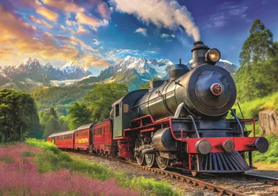 Produktbild von TREFL Puzzle Reisen mit dem Zug 1000 dlks