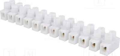 Obrázok produktu pre 1x svorkovnica 32A, 4mm², 400V: 12 pripojovacích svoriek, 24 svoriek. Typ: E.4032. Svorkovnice