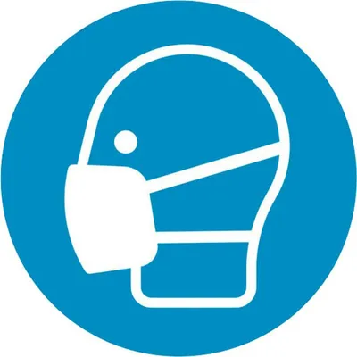 Productafbeelding van SafetyMarking® Gebotsaufkleber - Maske benutzen