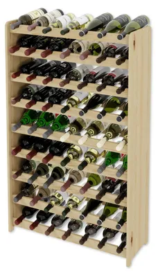 Image de Étagère en bois pour 63 bouteilles