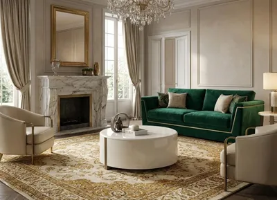Immagine prodotto di Tavolino moderno con un'elegante finitura superficiale e decorazioni in stile Art Déco