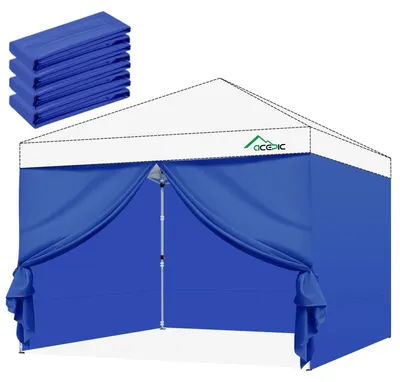 Immagine prodotto di 4 pannelli laterali per gazebo - impermeabili, resistenti ai raggi UV, dimensioni 3x3 metri