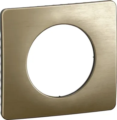 Image de Plaque 3 Postes Bronze Satine