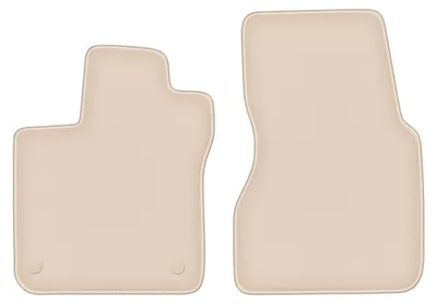 Produktbild von DURBAN Beige Velours-Fußmatten vorne für Smart ForFour II Schrägheck (2014-)