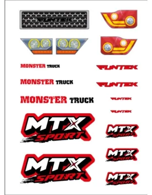Imagen del producto de MTX - pegatinas, color rojo