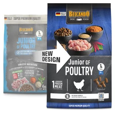 Produktbild von Belcando Junior GF Poultry 4 kg