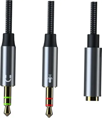 Immagine prodotto di INF Adattatore Splitter per Cuffie e Microfono CB01 Cavo Audio Modello 3