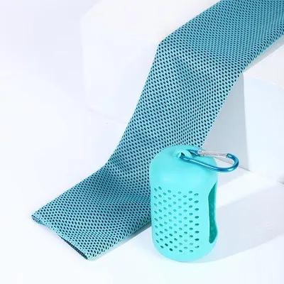 Produktbild von Kühlhandtuch - 1 Stück 30*90cm - Sporthandtuch - Mikrofasertuch - Absorbiert schnell - Verkühlendes Handtuch - Kühlwassertuch - IJHandtuch - Sporttuch