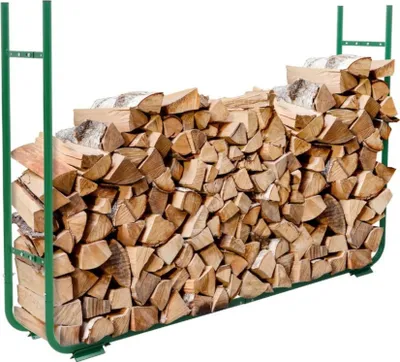 Produktbild von Toolland Verstellbares Holzregal für Brennholz und Holzscheite, rostbeständiger Stahlrahmen, 150–220