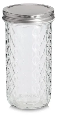 Produktbild von ZELLER 19056 Vorratsglas 550 ml mit Metalldeckel, ca. Ø 8,6 x 16,2 cm