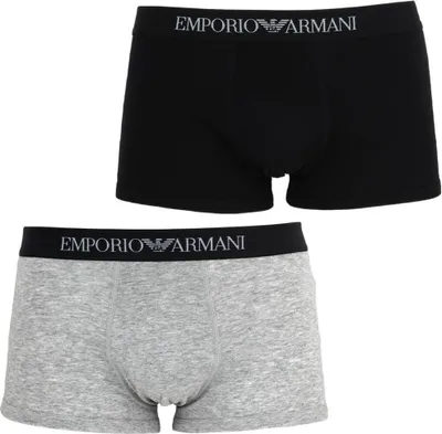 Produktbild von 2er Pack Emporio Armani Boxershorts 1 Graumeliert 1 Schwarz XL