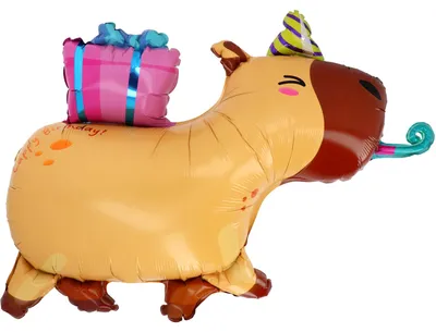 Produktbild von Shape Folienballon "Capybara" | 69x50 cm