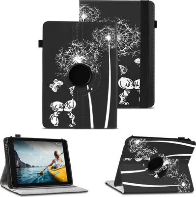 Produktbild von Tablet Hülle für Medion Lifetab P10752 Schutzhülle Cover Schutz Case 360 DrehbarFarben:Motiv 12