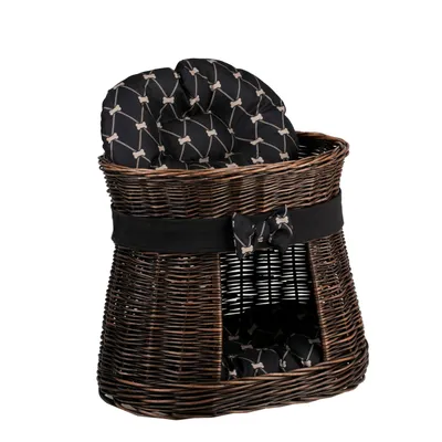 Image de Niche ovale marron foncé pour chats / panier pour chats / tour pour chats 50X40 H45 CM