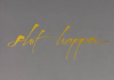 Produktbild von Cally Postkarte "shit happens"