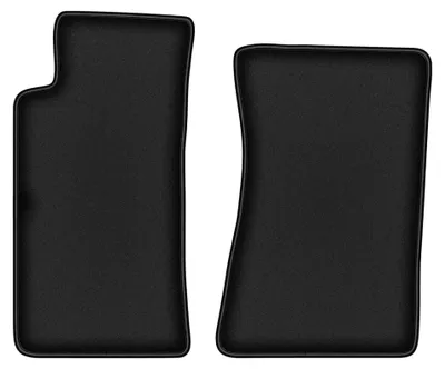 Productafbeelding van Velours voormatten voor Mazda MX-5 II NB 1998-2005 (cabrio) – 2-delig, zwart, op maat – Wielganizator DURBAN