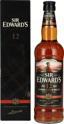 Image de Sir Edward's 12 Years Old Blended Scotch Whisky 40% Vol. 0,7l en boîte cadeau