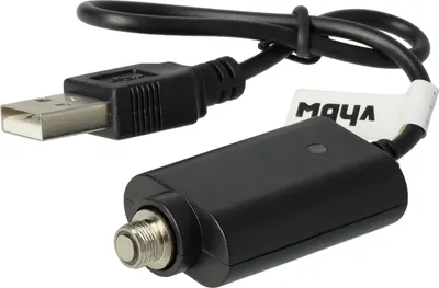 Produktbild von vhbw USB Ladegerät kompatibel mit diversen E-Zigaretten, E-Shisha Geräten mit Schraubverschluss - 25cm Ladekabel