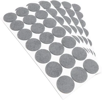 Produktbild von Selbstklebende Filzgleiter in Grau, Ø 30 mm, rund, 105 Stück