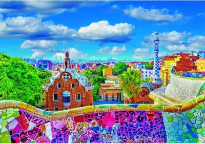 Obrázok produktu pre Clementoni - Puzzle Premium 1000 elementów Park Guell w Barcelonie