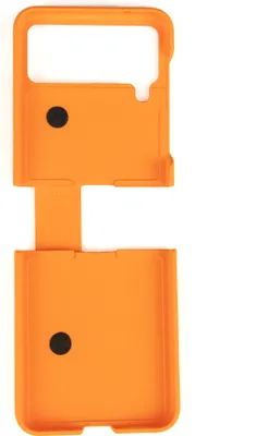 Produktbild von Faltbare Hülle Für Samsung Galaxy Z Flip 4 Orange + Halter