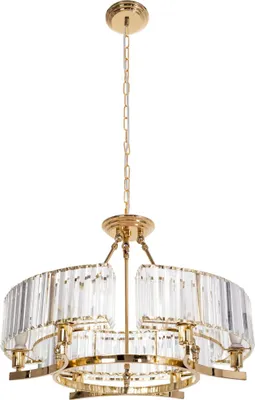 Produktbild von tooLight Pendellampe App789-6C Kristall Gold 6-Lichtquelle E14 83X83X34-114Cm