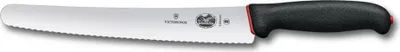 Produktbild von Dual Grip, Brot- und Konditormesser, 26 cm, gewellt, schwarz/rot