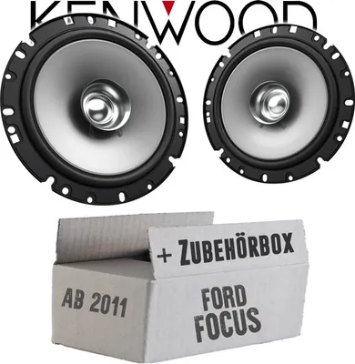 Produktbild von Lautsprecher Boxen Kenwood KFC-S1756 - 16,5cm Koax Auto Einbauzubehör - Einbauset passend für Ford Focus 3 Front Heck - justSOUND
