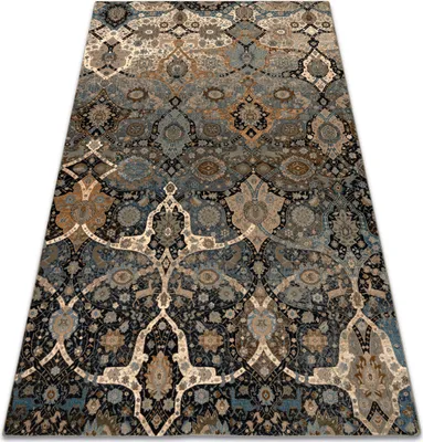 Zdjęcie produktu dla Dywan wełniany OMEGA Kirman orientalny - koniak wielokolorowy 200x300 cm