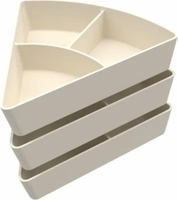 Productafbeelding van 3 steenkleurige siliconen sorteervakken voor de PlayTray