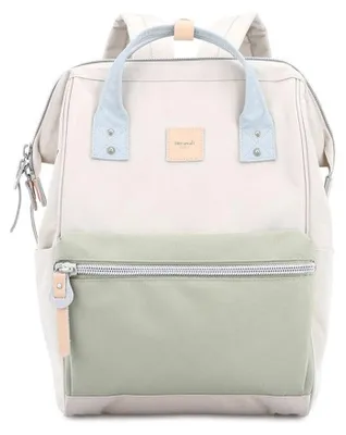 Immagine prodotto di Himawari | Zaino scuola, con USB, verde, crema, 27x40x17 cm