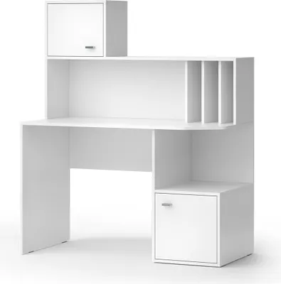 Obrázek produktu pro Psací stůl Vicco Alwin Bílá 115 x 55 cm se 2 dveřmi, Model 50009