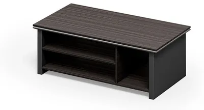 Immagine prodotto di Tavolino in legno marrone di grande stile, arredamento da ufficio moderno, design elegante