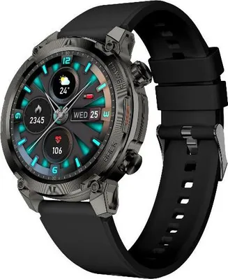 Produktbild von Nilox NXSWTRAILROUND Smartwatch Schwarz Touchscreen Gesundheits- und Sportüberwachung