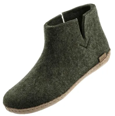 Produktbild von Glerups Stiefel Modell G mit Ledersohle - Dein natürlicher Hüttenschuh aus Gotland-Wolle: rot / 44 Farbe: rot Größe: 44