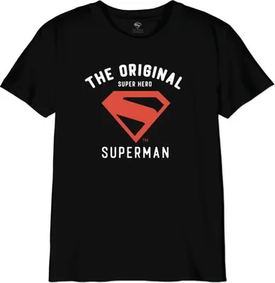Produktbild von Superman T-Shirt Uni Kids - Super Hero schwarz XL