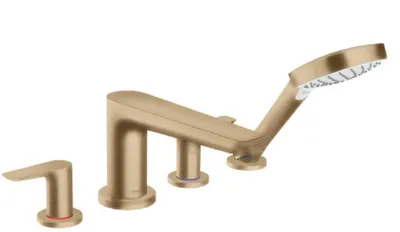Zdjęcie produktu dla Hansgrohe Talis E - Bateria wannowa do montażu na brzegu wanny, 4-otworowa, szczotkowany brąz 71748140