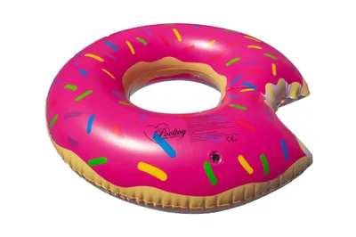Produktbild von XL aufblasbarer Schwimmring / Schwimmreifen "Donut mit Biss"  110cm