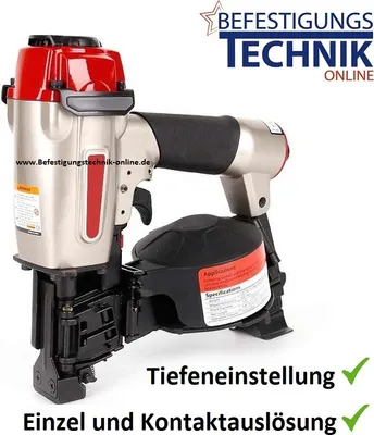 Produktbild von Druckluft Dachpappnagler CRN45A 19-45mm Kontakt Einzel für Coil Dachpappnägel