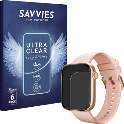 Produktbild von 6x Für Maoo ProWatch 1.85" Schutzfolie Savvies Displayschutz Display Schutz Folie Klar Transparent
