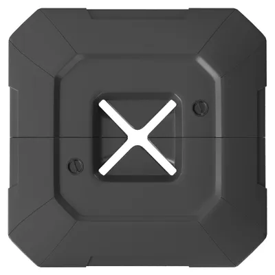 Image de Support pour parasol - Poids en 2 parties - HDPE remplissable - 80-105 kg - Pour usage extérieur - Noir