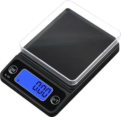 Immagine prodotto di INF Bilancia per gioielli/bilancia per caffè/bilancia tascabile ad alta precisione Nero M 500g / 0.1g