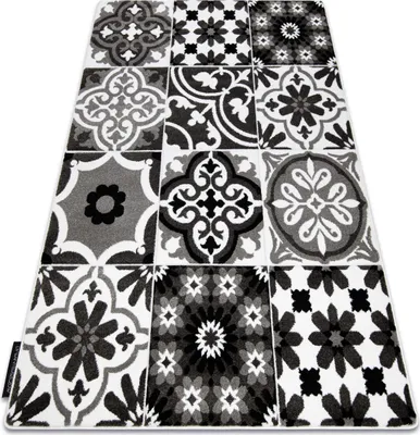 Produktbild von Teppich ALTER Porto Blumen grau Grau 120x170 cm