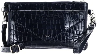 Produktbild von Golden Head Leder Handgelenktasche Umhängetasche Cayenne RFID Protect Mini-Tasche 8216 Nachtblau dunkelblau