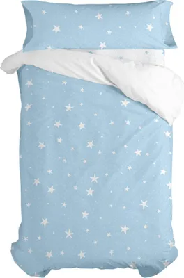 Immagine prodotto di Set copripiumino HappyFriday Basic Kids Blu materasso singolo 2 pezzi