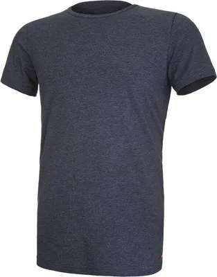 Produktbild von Herren T-Shirt kurzer Ärmel dünn U Ausschnitt Outlast® - dunkelgrau meliert, L
